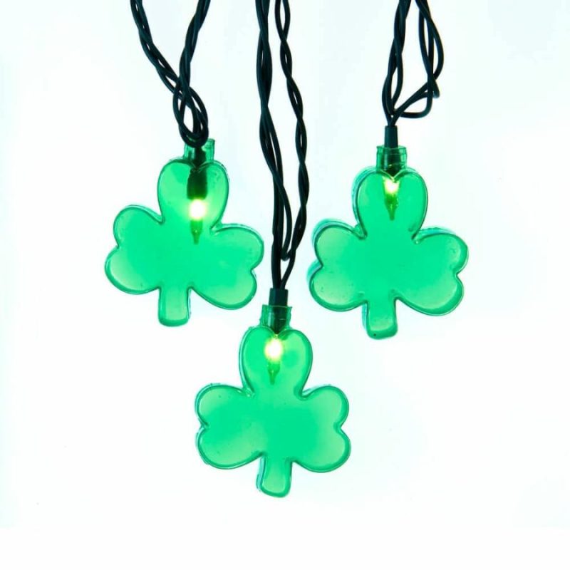 10-Light Shamrock Light Set  |  St. Patrick’s Day