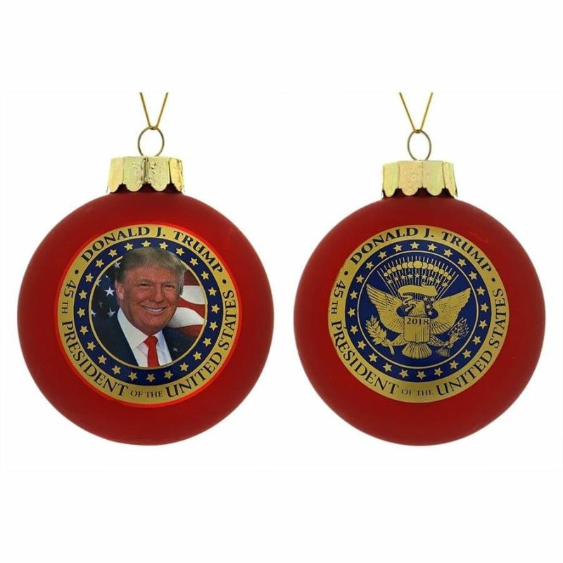 45Th President Donald J. Trump Ball Ornament  |  Patriotic