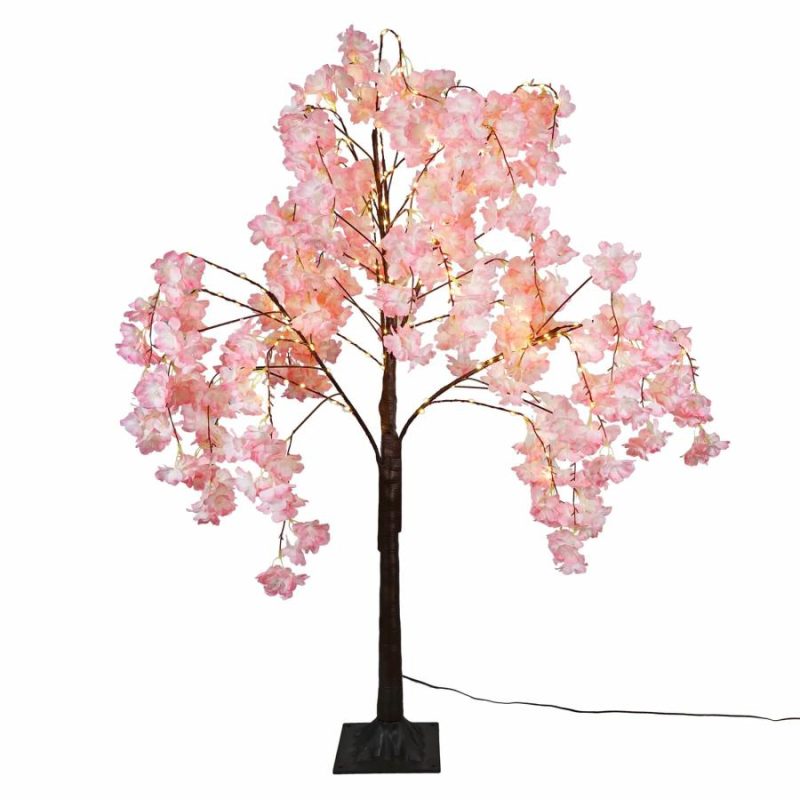 4Ft Led Lighted Pink Cherry Tree  |  Easter