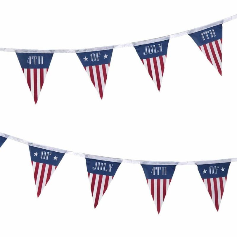 4Th Of July Pennant Garland  |  Patriotic