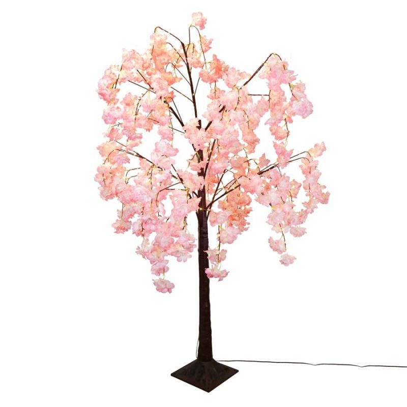 5Ft Led Lighted Pink Cherry Tree  |  Easter