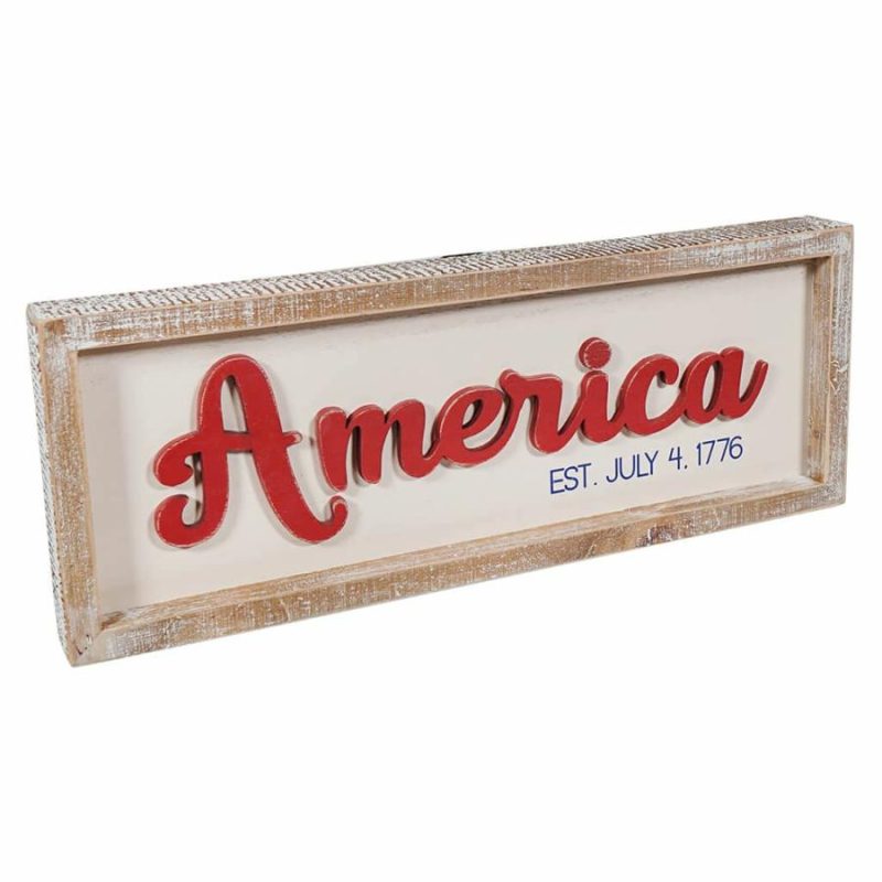 America Wood Layered Americana Decor  |  Patriotic