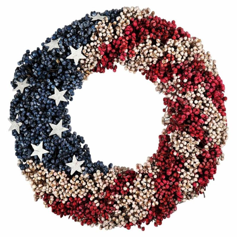 Americana Beads Wreath  |  Patriotic