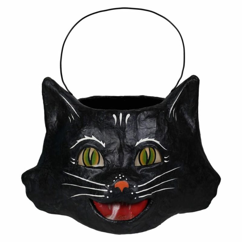 Amusing Black Cat Bucket  |  Halloween