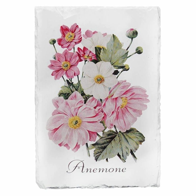 Anemone Floral Slate Wall Art  |  Easter