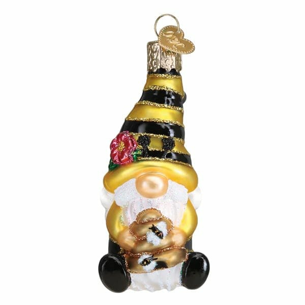 Bee Happy Gnome Ornament  |  Easter