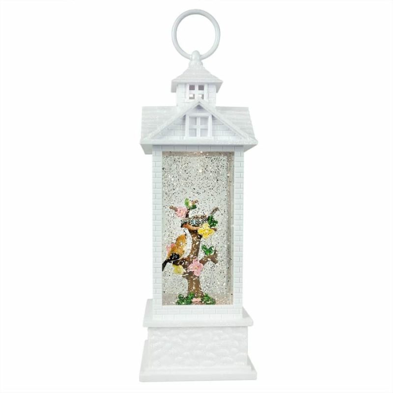 Birds In Lighted Water Gazebo Lantern  |  Easter