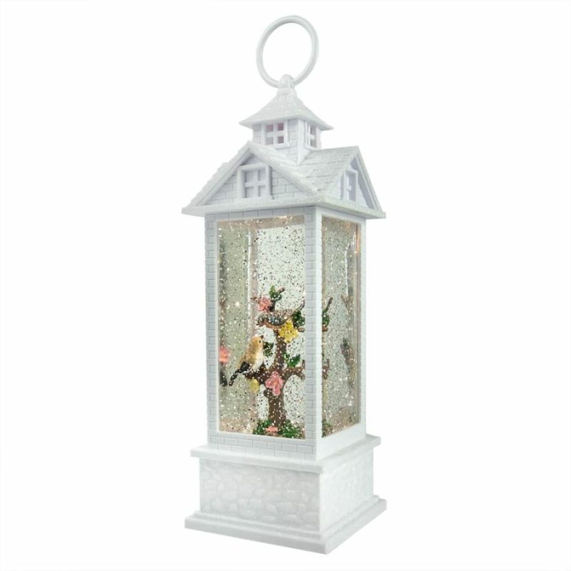 Birds In Lighted Water Gazebo Lantern  |  Easter