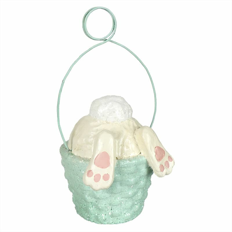 Blue Bunny Tail Ornament / Place Card Holder  |  Easter