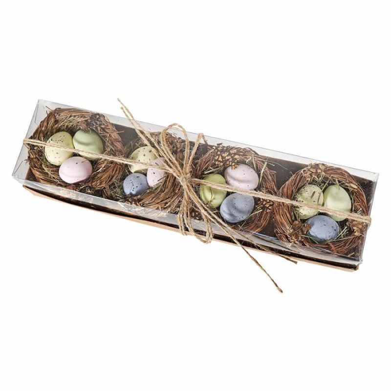 Box Of Nested Pastel Speckled Eggs Set/4  |  Easter