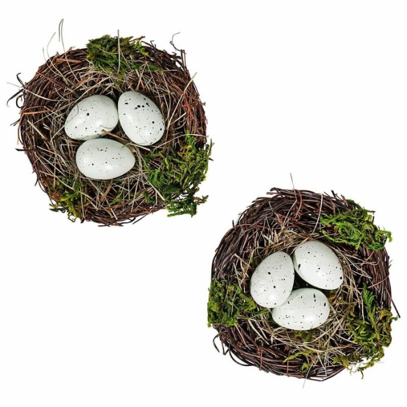 Box Of Nested Robin Eggs Set/2  |  Easter