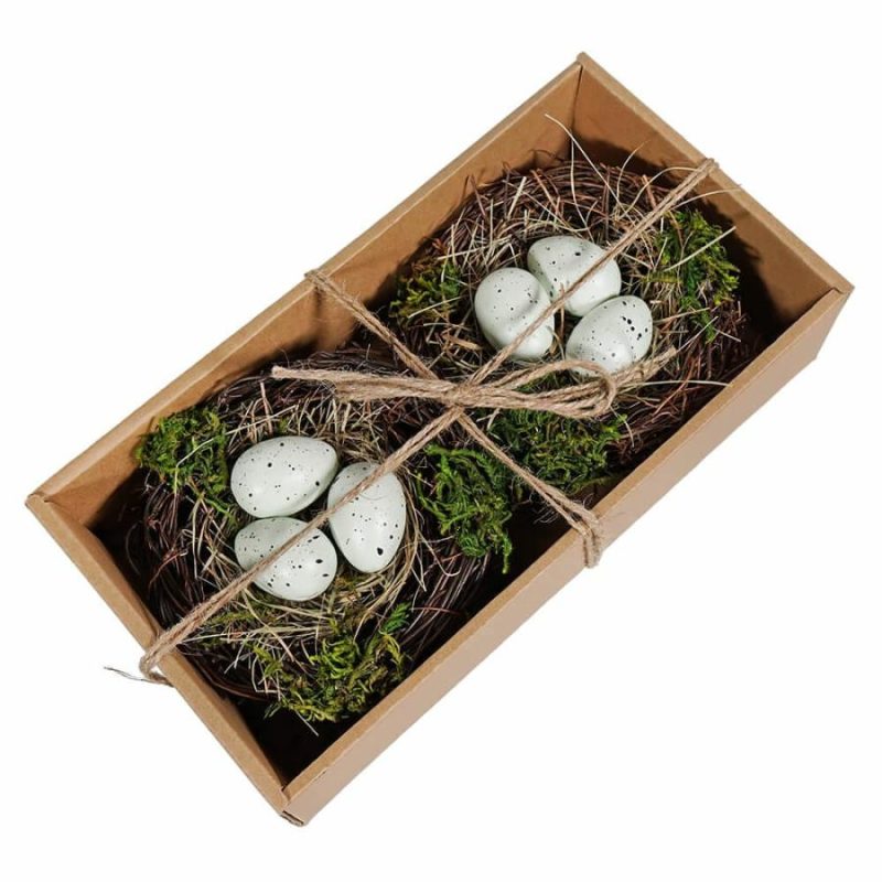 Box Of Nested Robin Eggs Set/2  |  Easter