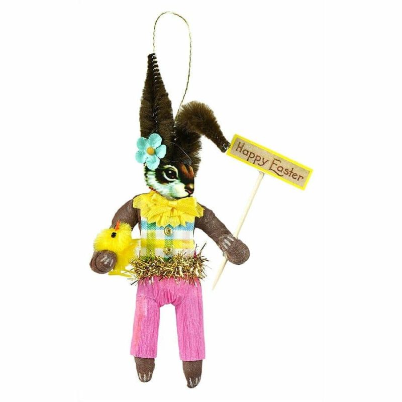 Brown Easter Bunny Boy Ornament – Traditions Exclusive  |  Easter