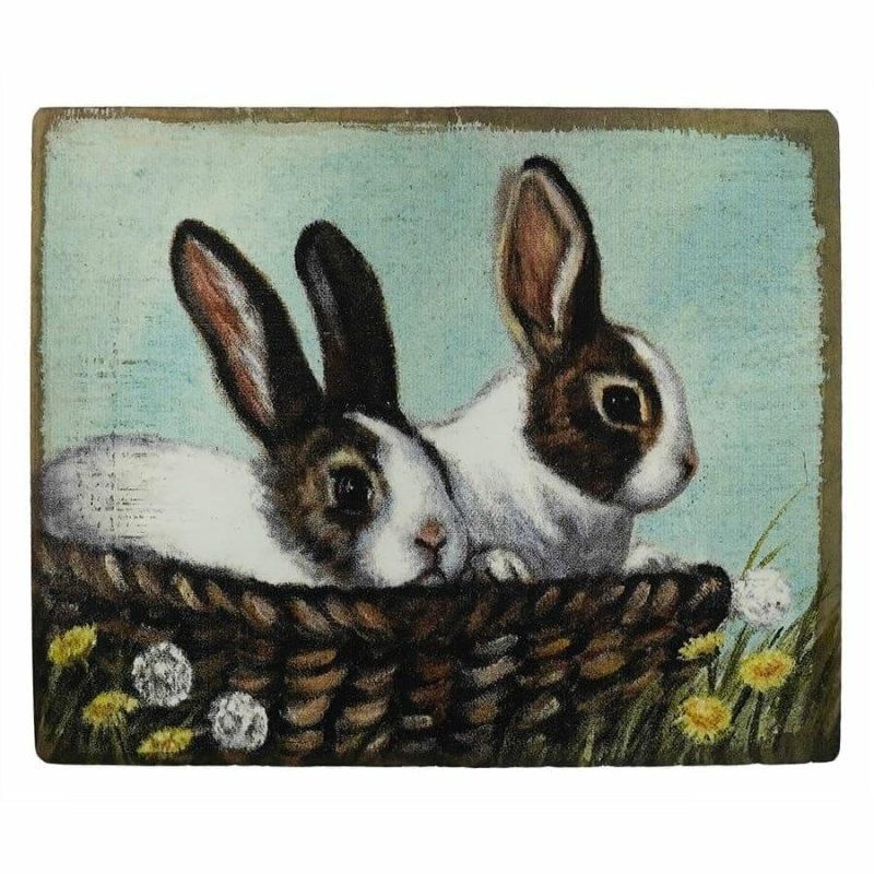 Bunnies Block Sign  |  Easter