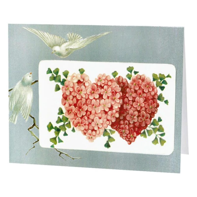 Doves & Hearts Set/5 Greeting Cards  |  Valentine’s Day