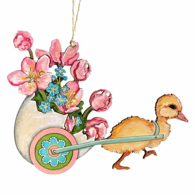 Duckling On Parade Ornament  |  Easter