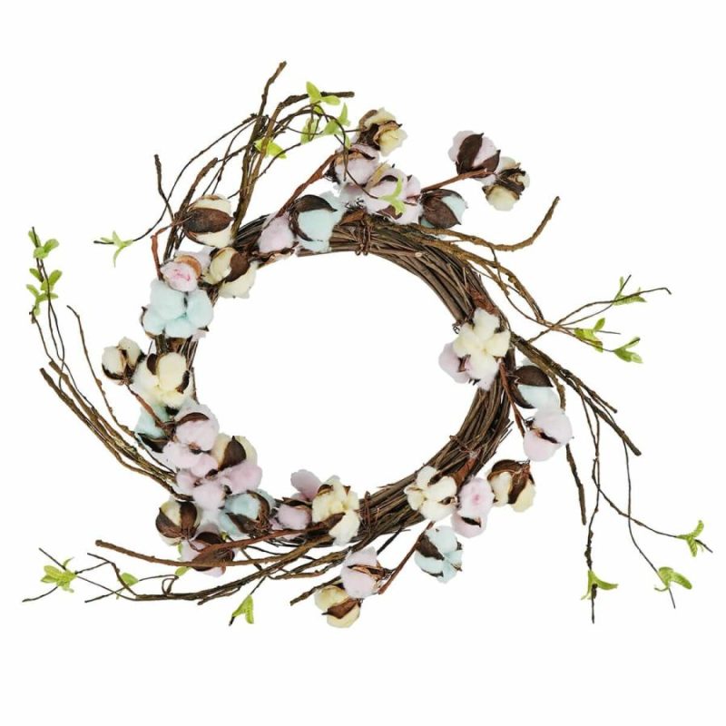 Easter Cotton Wreath  |  Easter