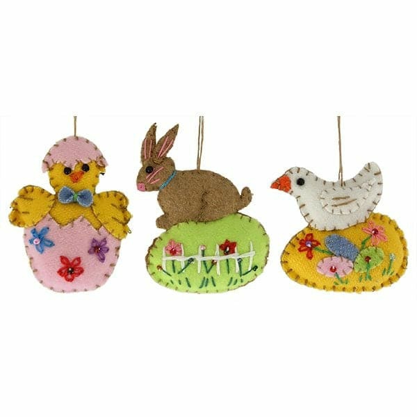 Easter Egg Ornaments Set/3  |  Easter