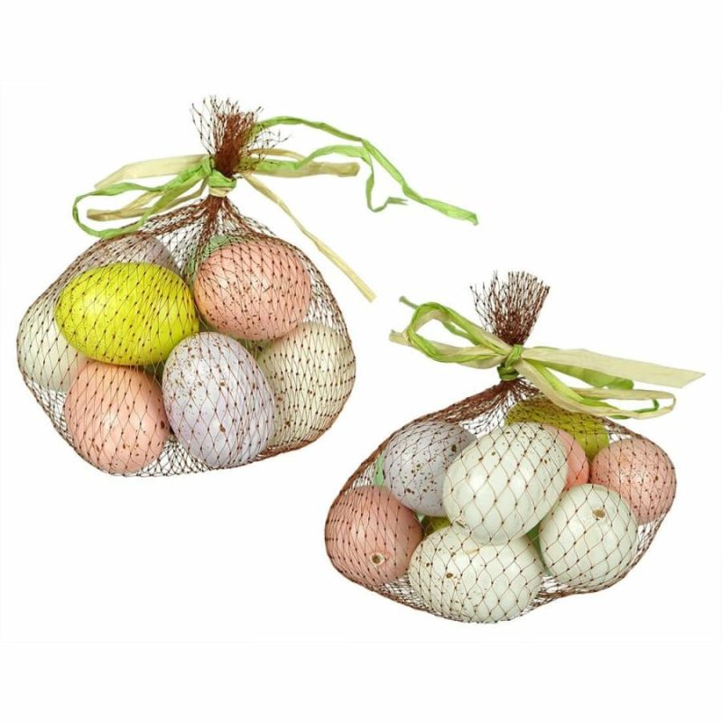 Easter Eggs In Netting Bags Set/24  |  Easter