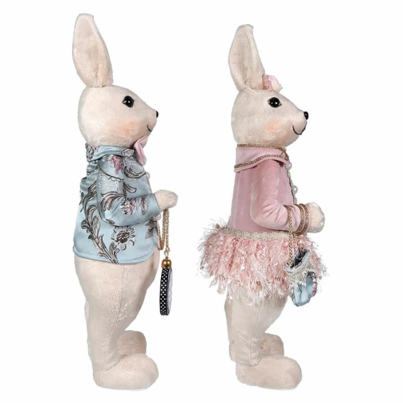 Elegant Dressed Bunny Couple Set/2  |  Easter