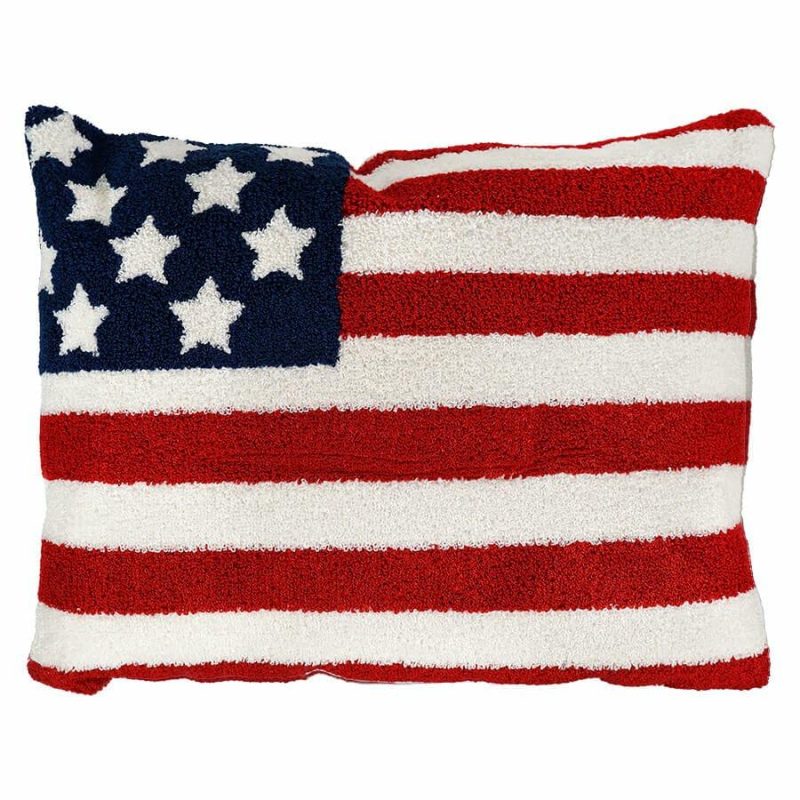 Fabric Americana Flag Pillow  |  Patriotic