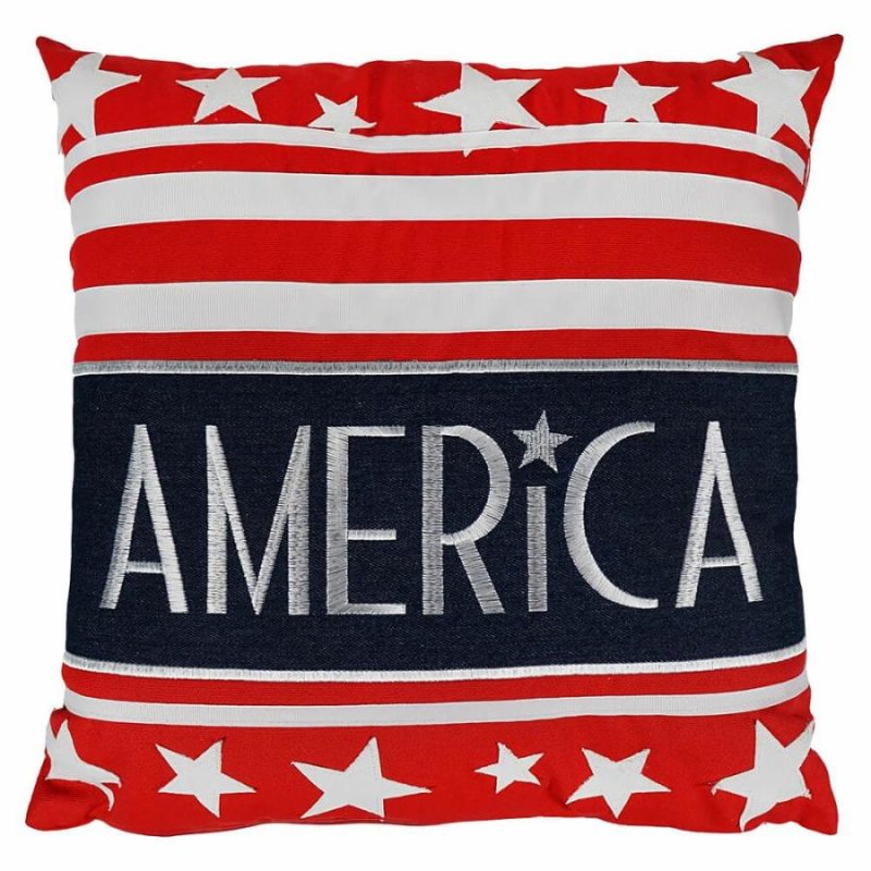 Fabric Americana Pillow  |  Patriotic