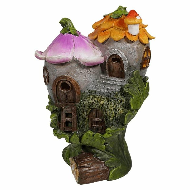 Floral Solar Lighted Fairy Home  |  Easter