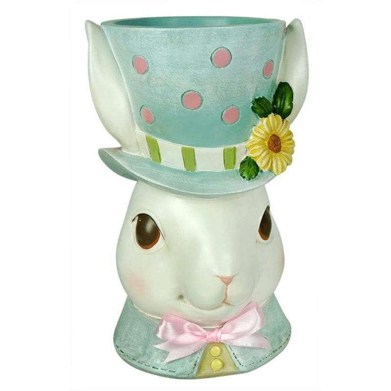 Gentleman Bunny Hat Planter  |  Easter