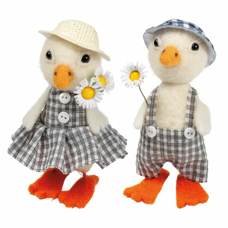 Gingham Ducks Set/2  |  Easter