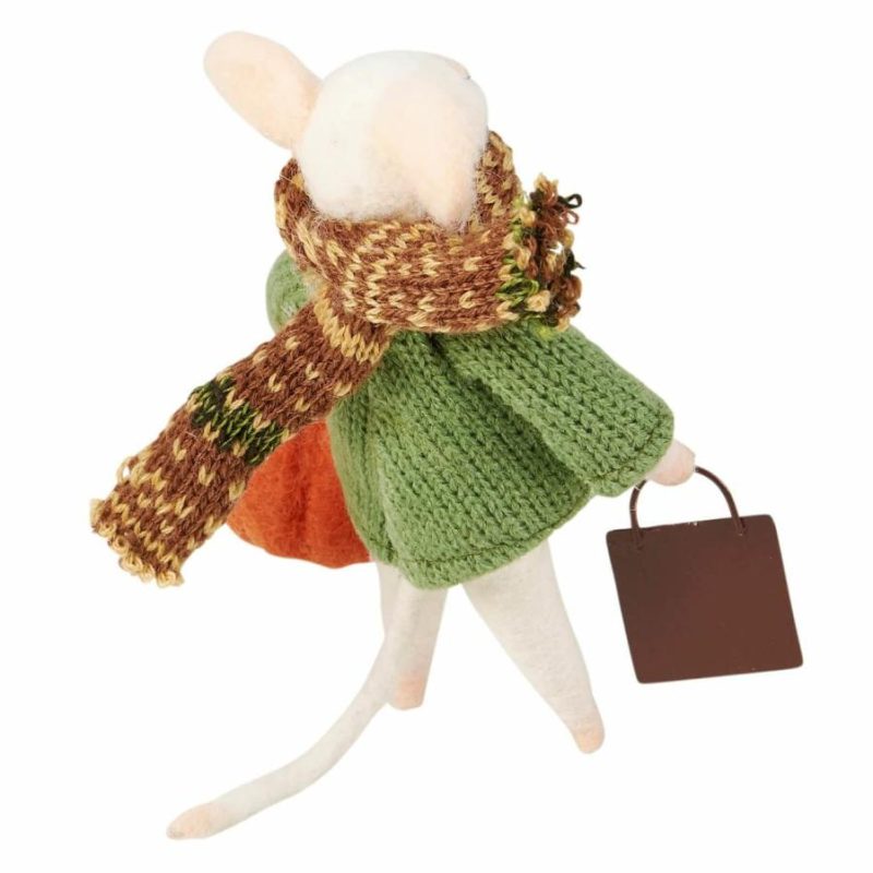 Give Thanks Mouse Critter Ornament  |  Thanksgiving