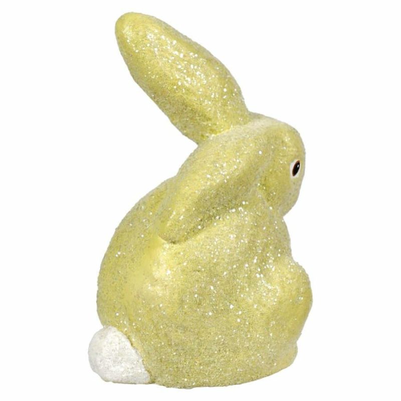 Green Glittered Egg Dye Bunny  |  Easter