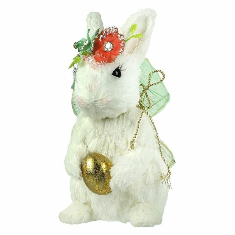 Green Winged Flower Bunny  |  Easter