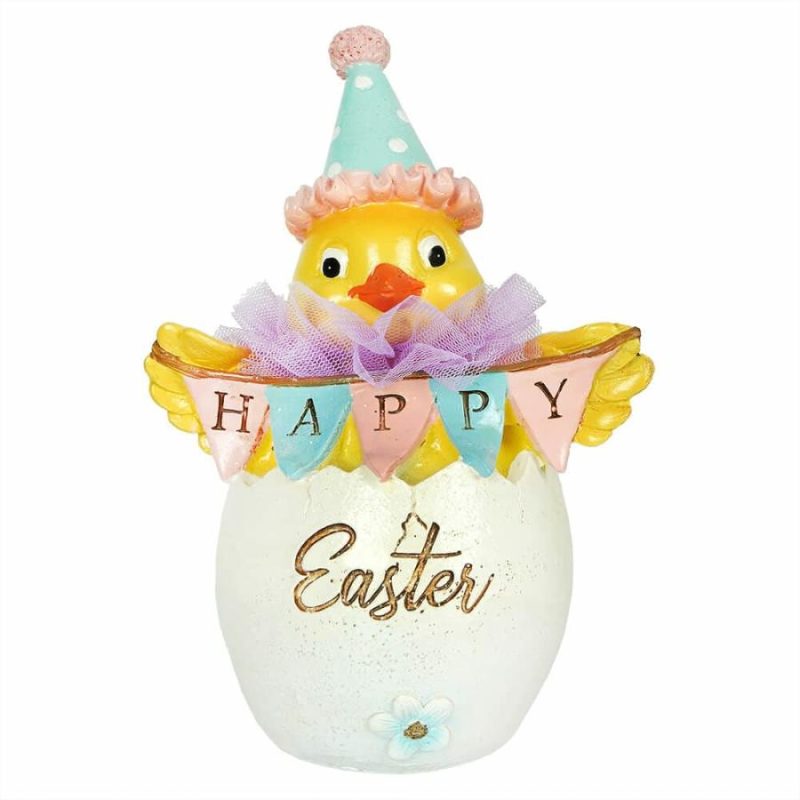 Happy Easter Banner Chick Figure  |  Easter