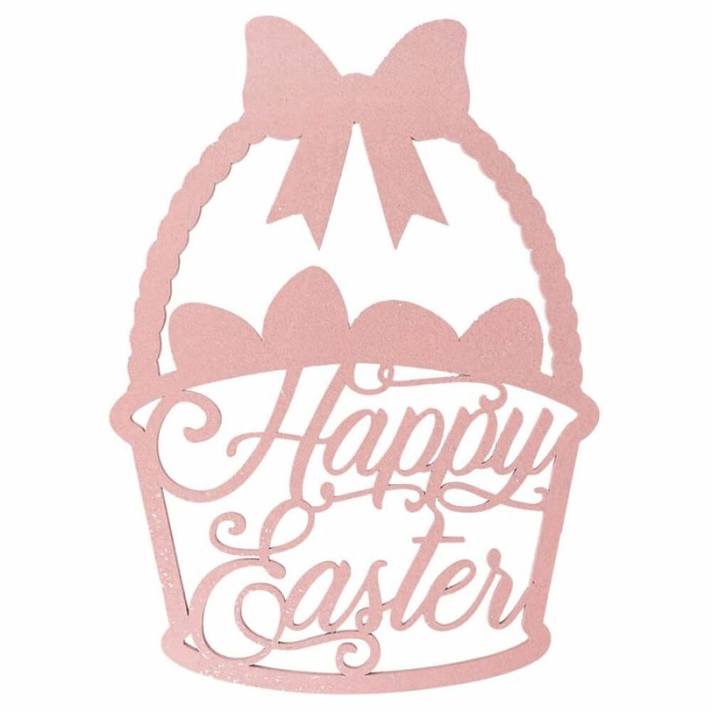 Happy Easter Basket Sign  |  Easter