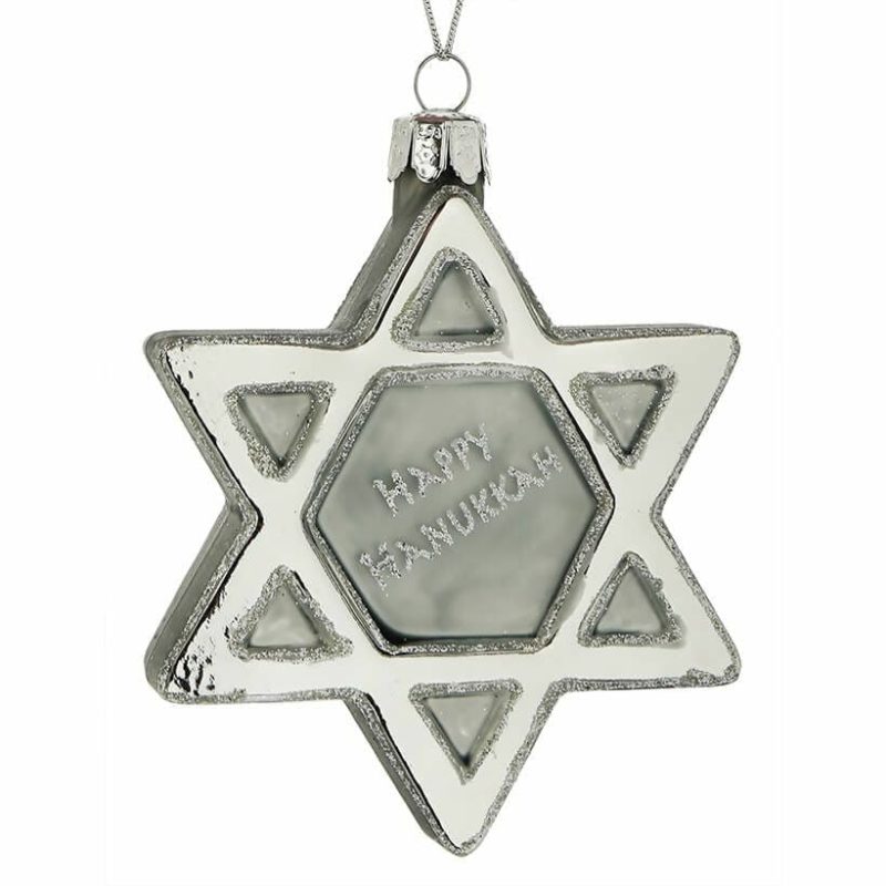 Happy Hanukkah Star Of David Ornament  |  Hanukkah