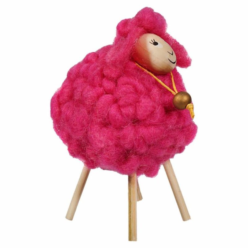 Hot Pink Wooly Sheep  |  Easter