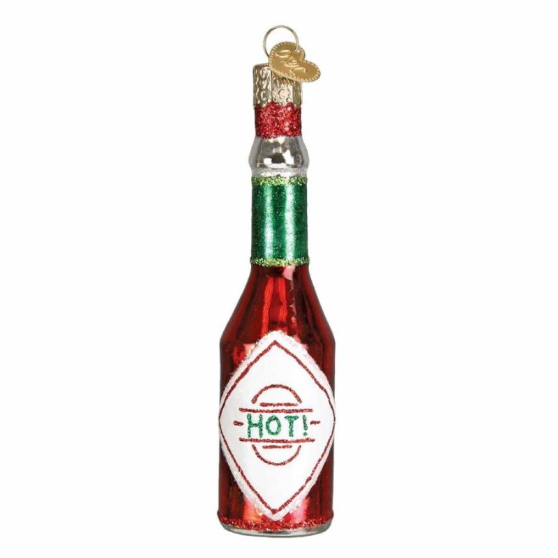 Hot Sauce Bottle Ornament  |  Cinco De Mayo