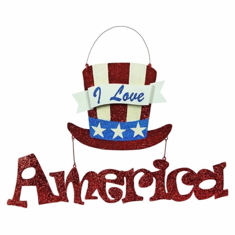 I Love America Tin Sign  |  Patriotic