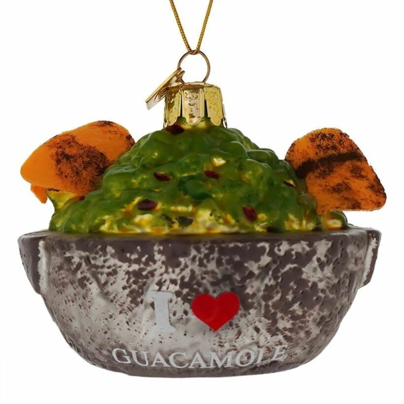 I Love Guacamole Bowl Ornament  |  Cinco De Mayo