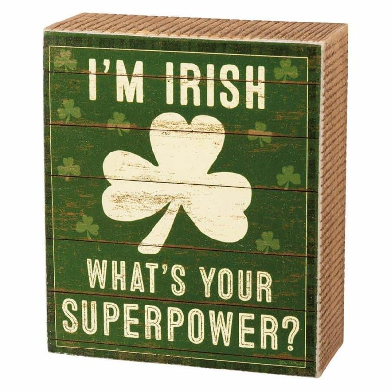 I’M Irish Box Sign  |  St. Patrick’s Day