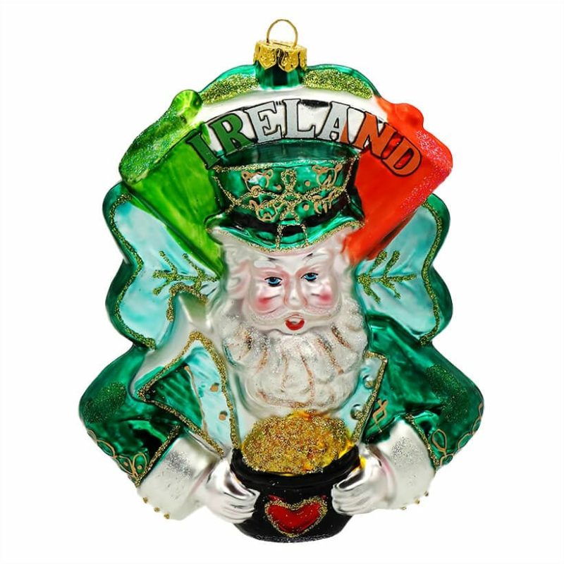 Ireland International Santa Ornament  |  St. Patrick’s Day