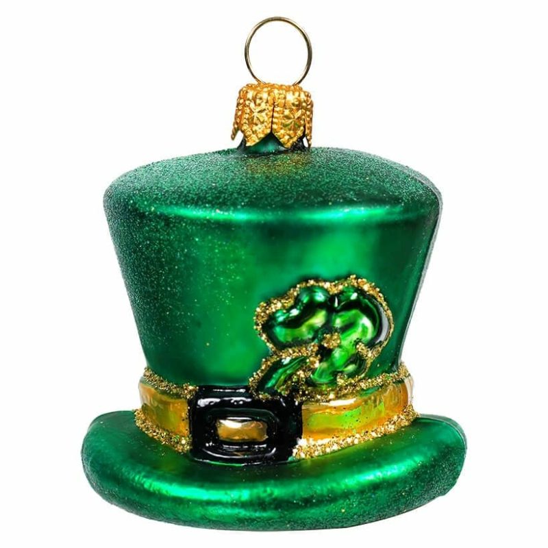 Irish Hat With Clover Ornament  |  St. Patrick’s Day