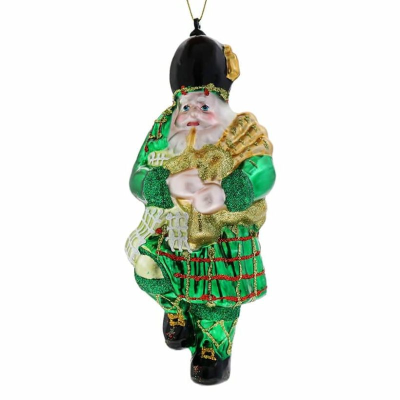 Irish Santa With Bagpipe Ornament  |  St. Patrick’s Day