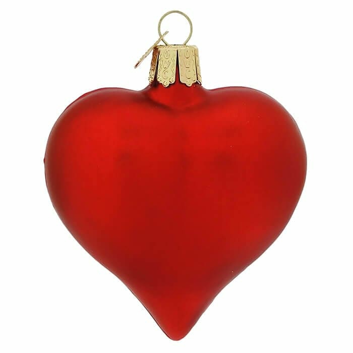 Large Matte Red Heart Ornament  |  Valentine’s Day