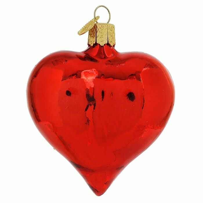 Large Shiny Heart Ornament  |  Valentine’s Day