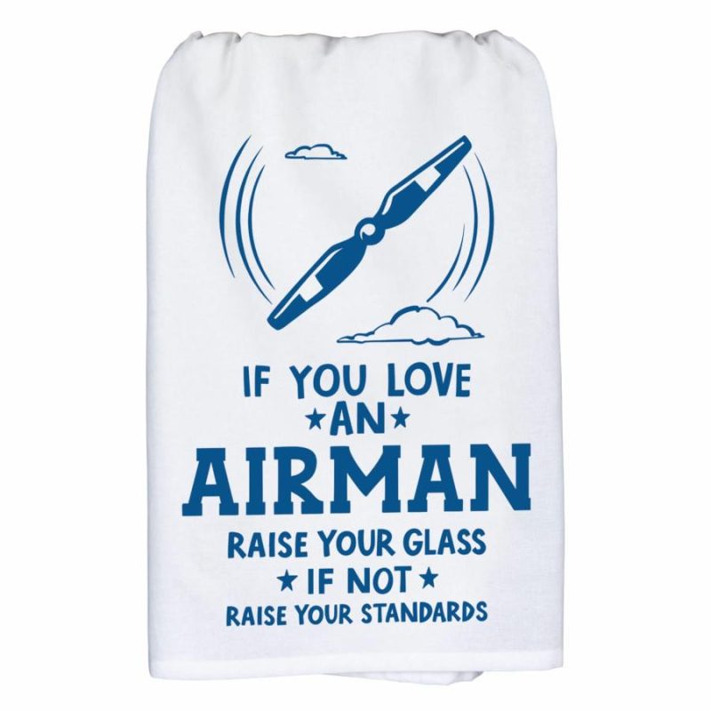 Love An Airman Dish Towel  |  Patriotic