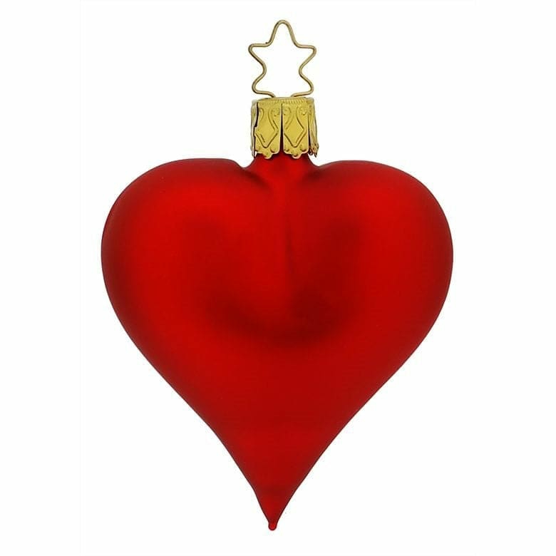 Matte Red Heart Ornament  |  Valentine’s Day