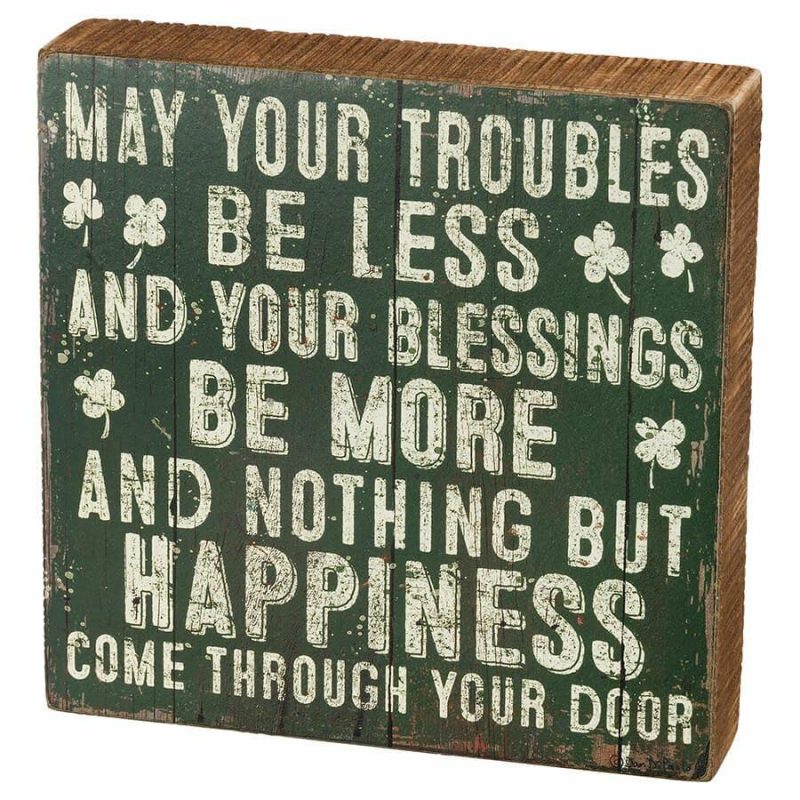 May Your Blessings Box Sign  |  St. Patrick’s Day