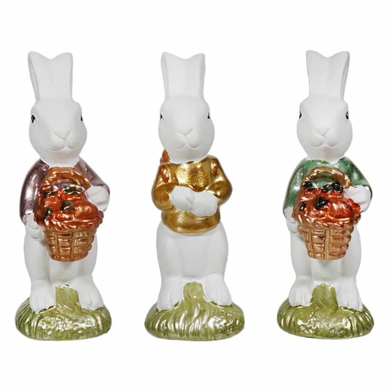 Mini White Bunnies Set/3  |  Easter