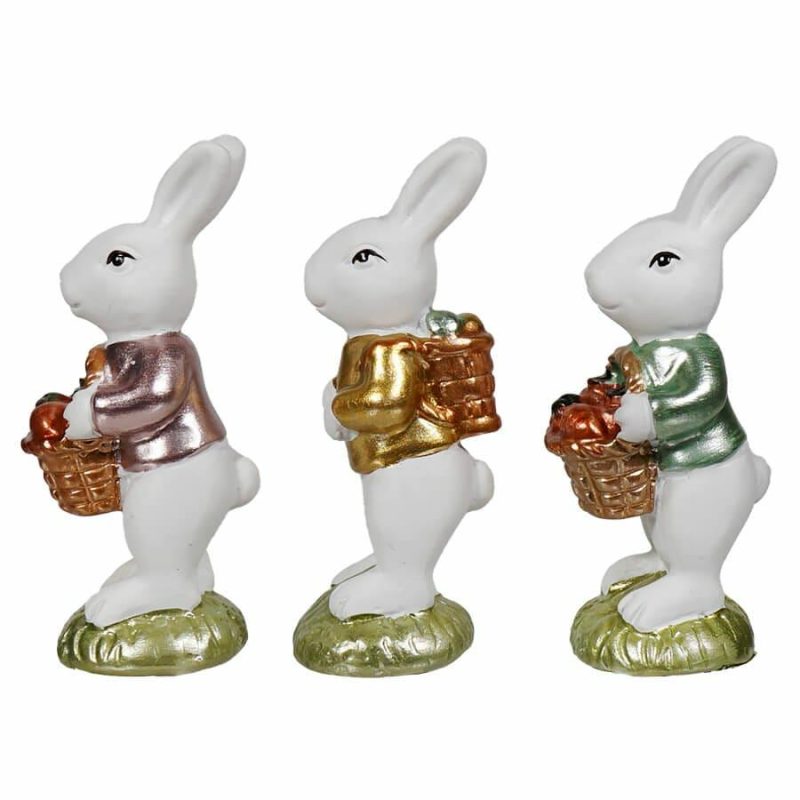 Mini White Bunnies Set/3  |  Easter